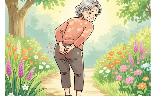 歩いてお尻、ふくらはぎに痛みがでて、薬なのでよくならない時は、あきらめないで、ご相談ください