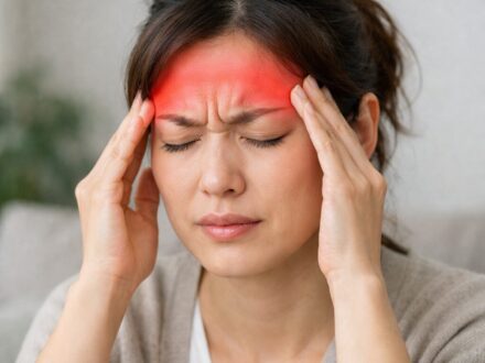 内容が頭痛についてなのでそのイメージ